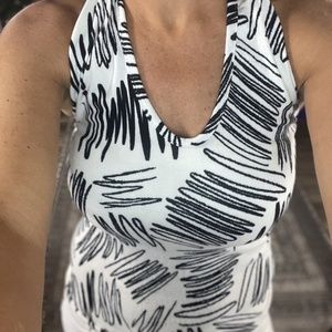 SCRIBBLE HALTER TOP (S-L)